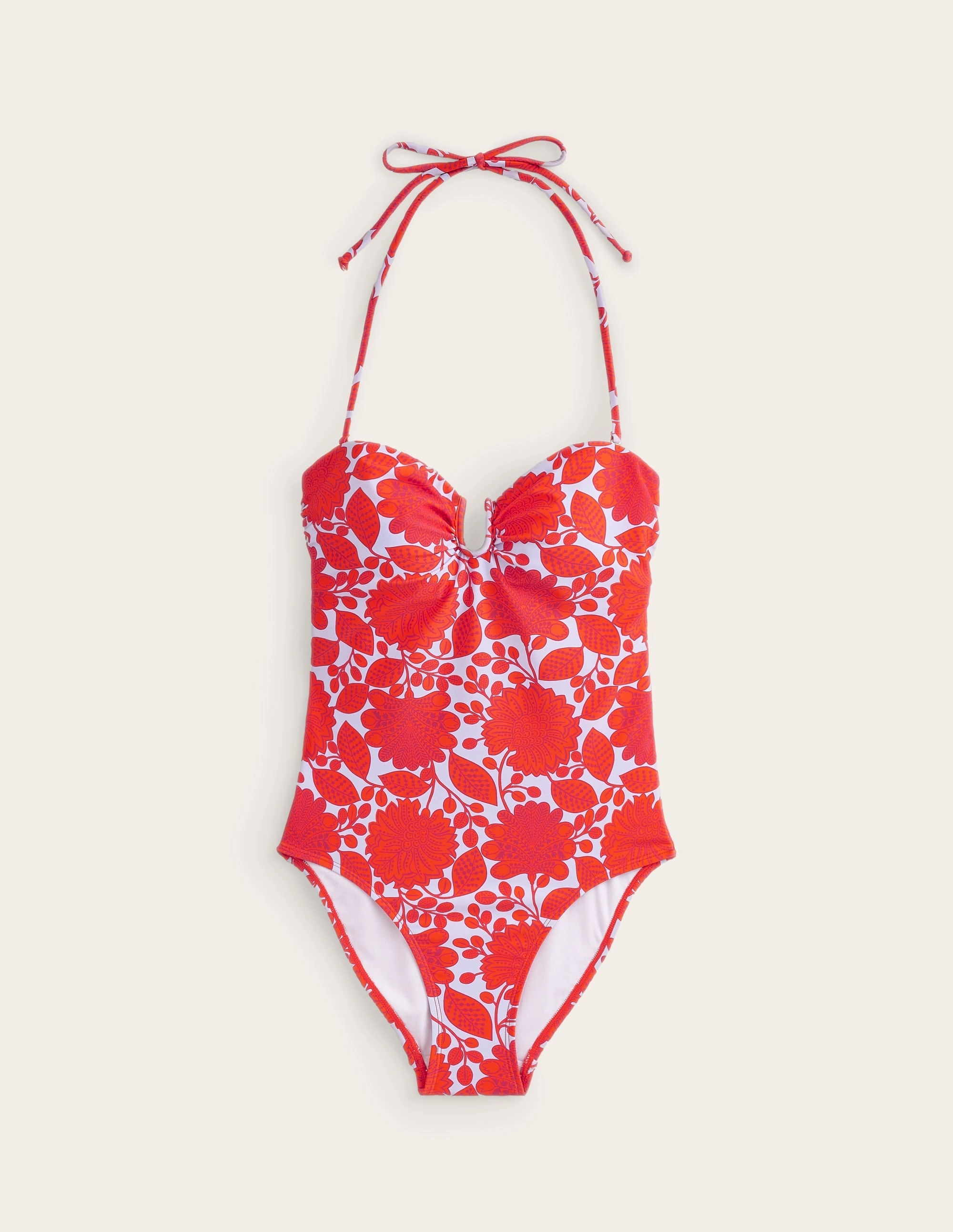 U bar Swimsuit-Fire Cracker, Gardenia Swirl Supportive Fit Trendy Vibes