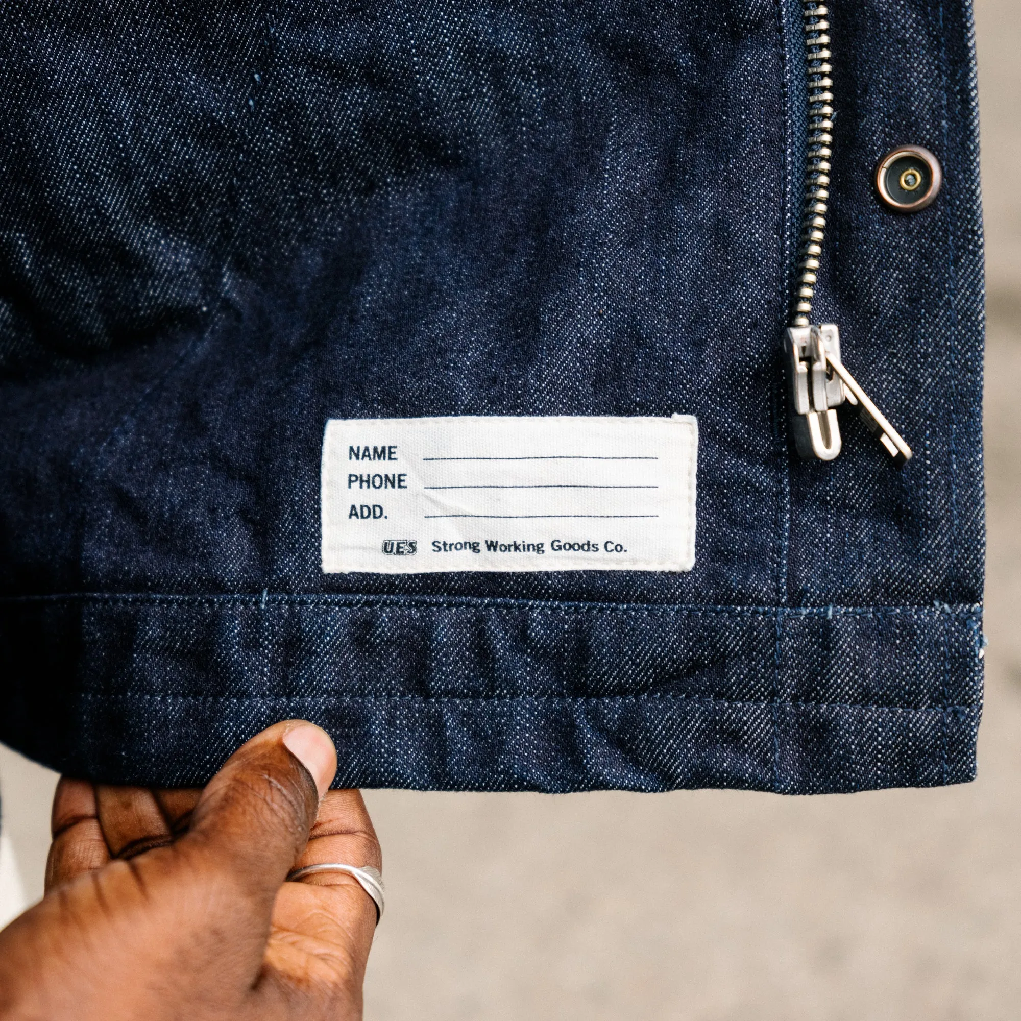 UES Nylon Denim Coach Jacket 2nd Type Indigo