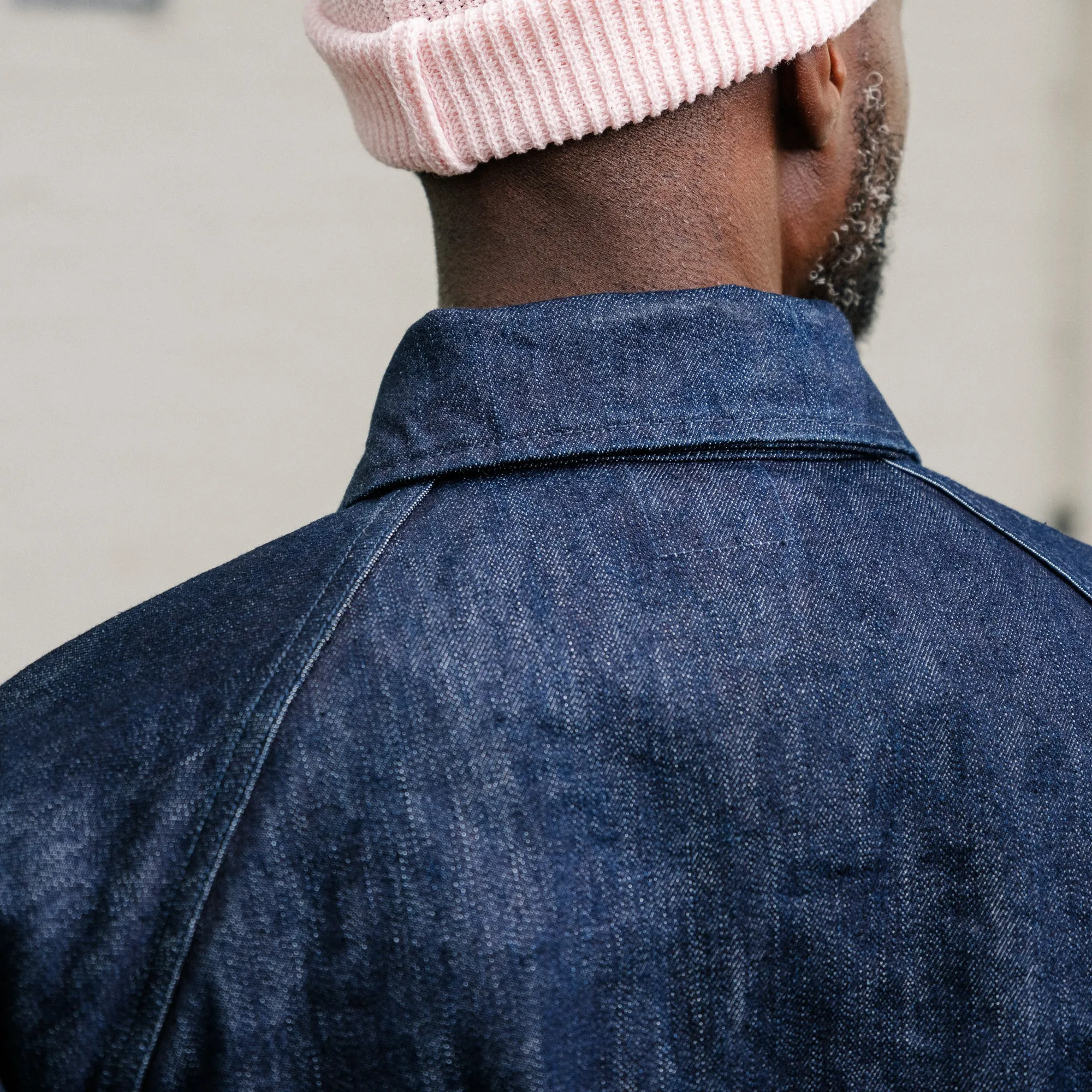 UES Nylon Denim Coach Jacket 2nd Type Indigo