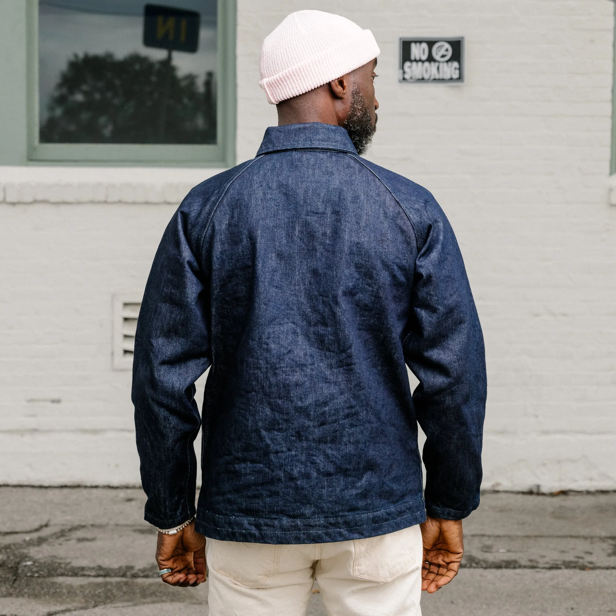 UES Nylon Denim Coach Jacket 2nd Type Indigo