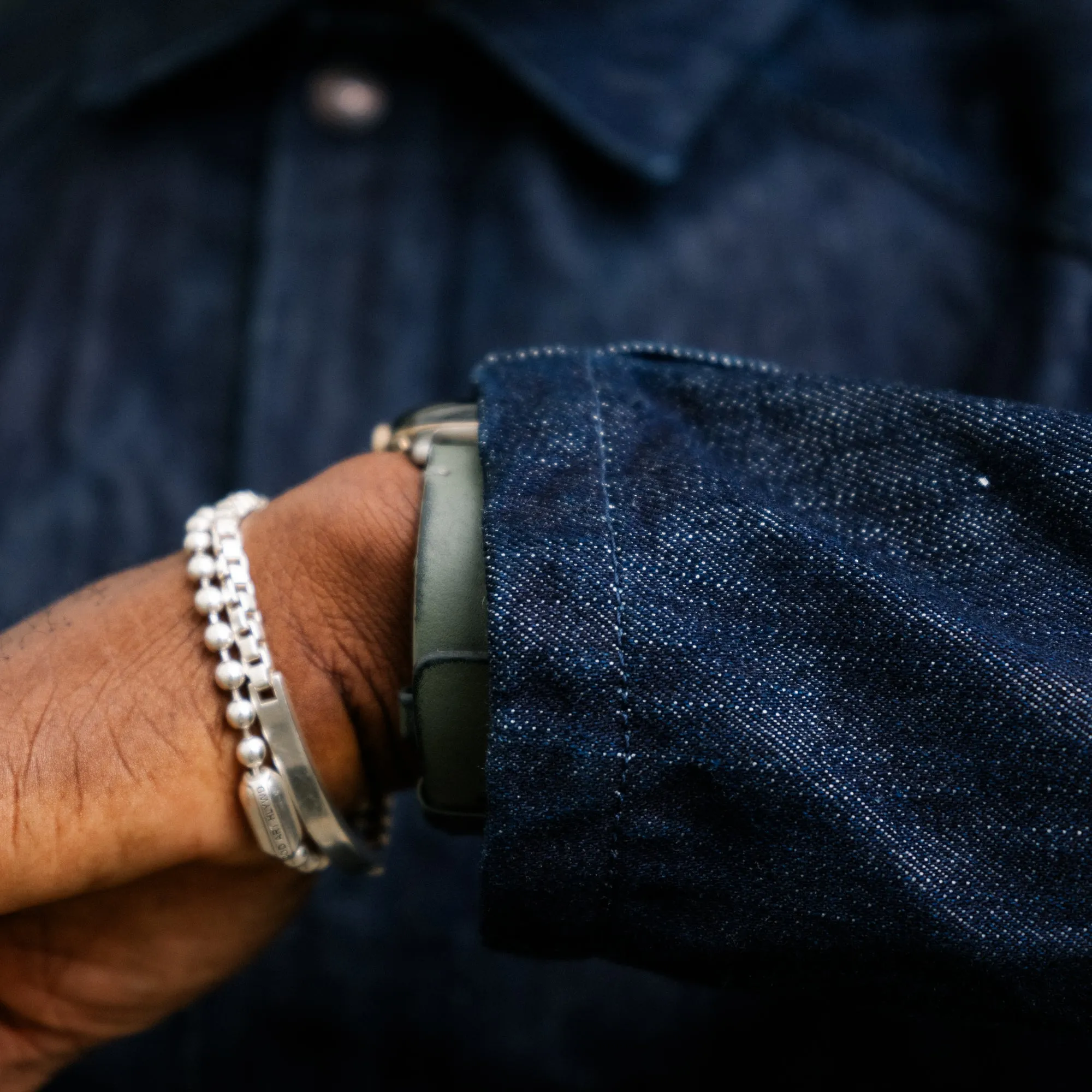 UES Nylon Denim Coach Jacket 2nd Type Indigo