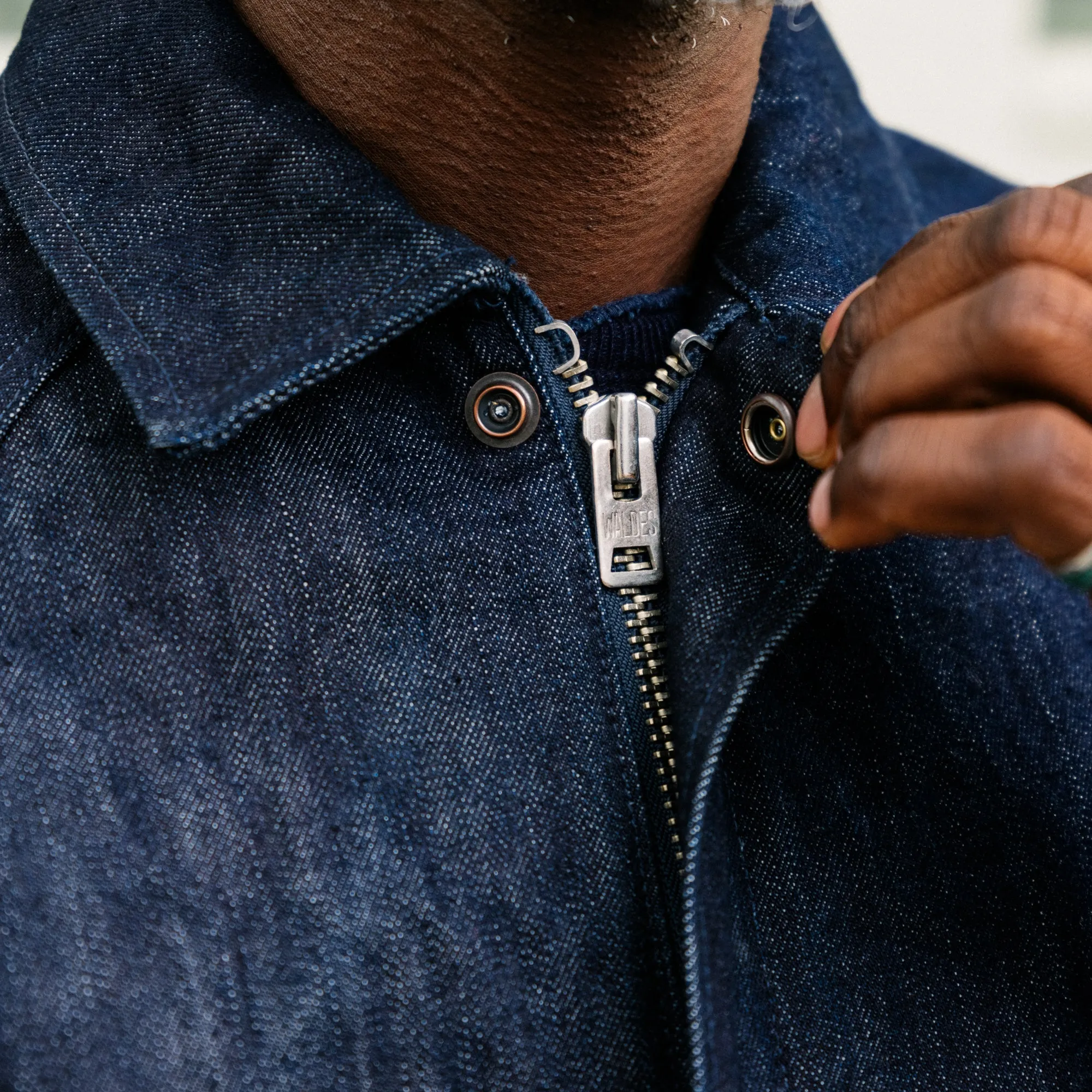 UES Nylon Denim Coach Jacket 2nd Type Indigo