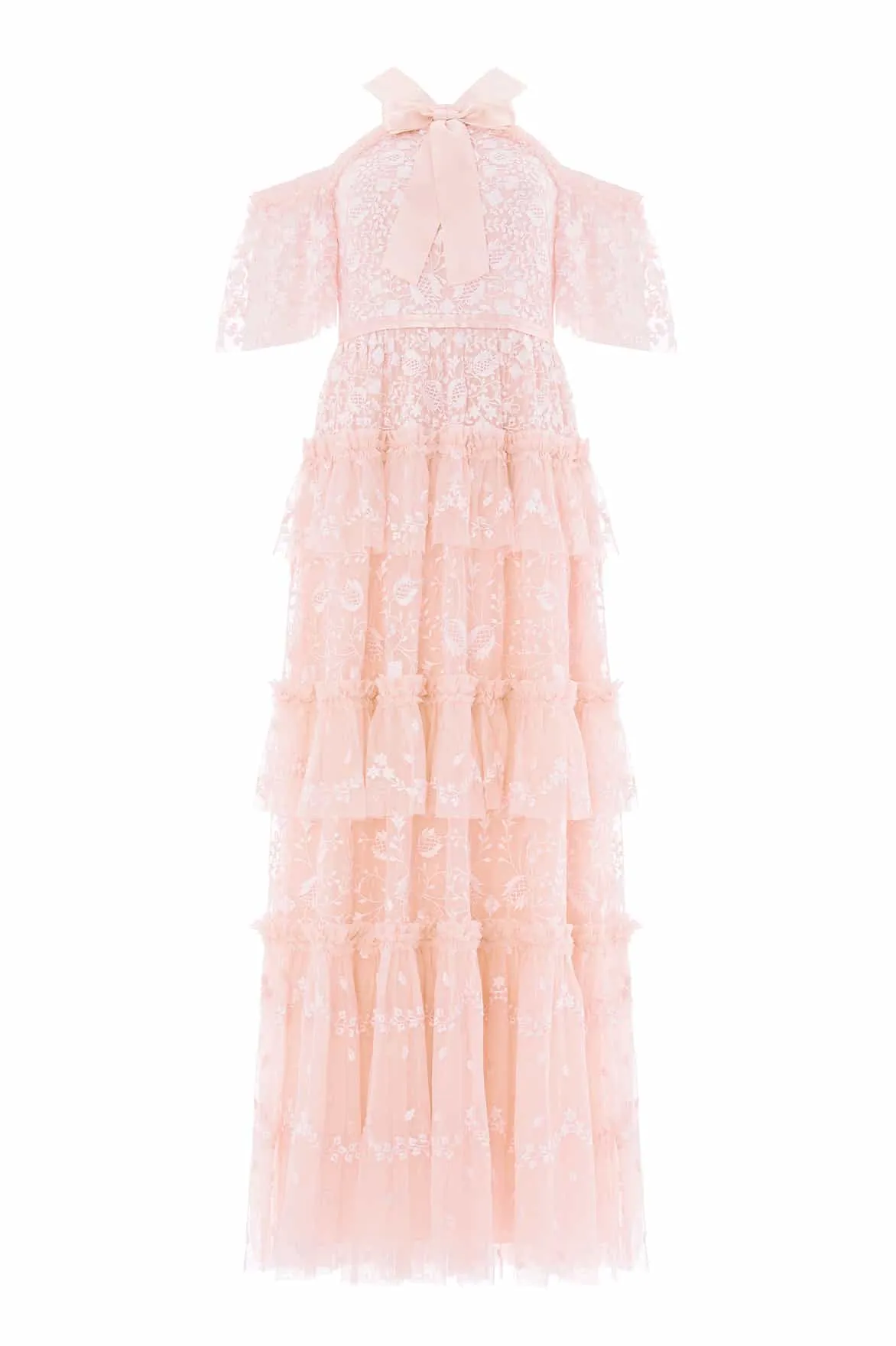 Modern Form Piped-Edge Primrose Gown