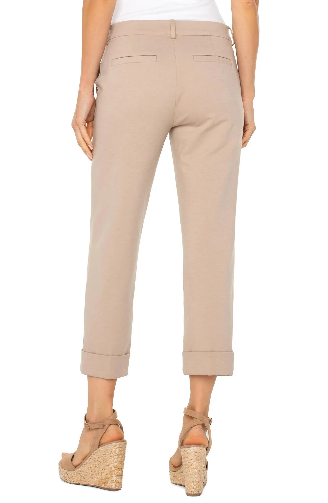 Stretch Support Slim Wear Design Liverpool Crop Trouser 25"