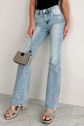 EcoFriendlyBlend Axel High-Rise Bootcut Risen Jeans (Light)