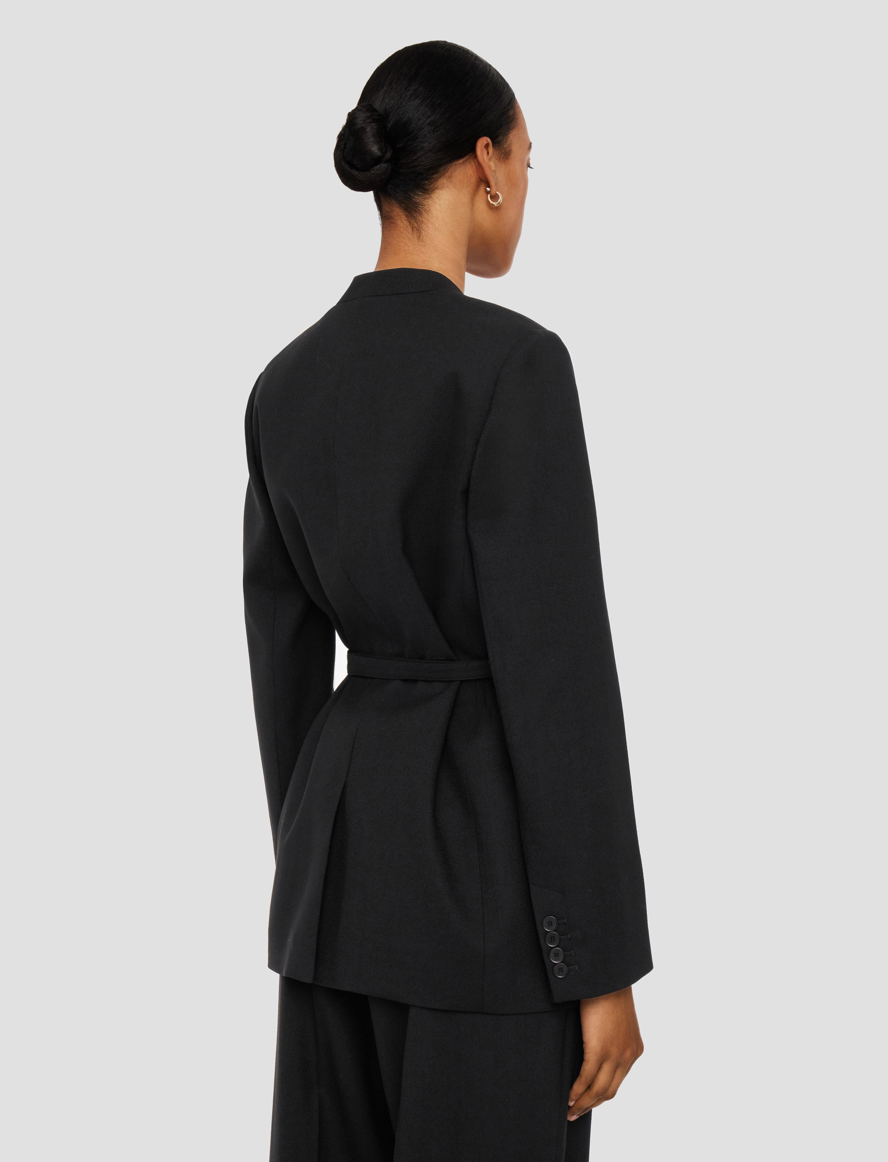 Four Way Stretch Fabric Victor Tailoring Crepe Jacket