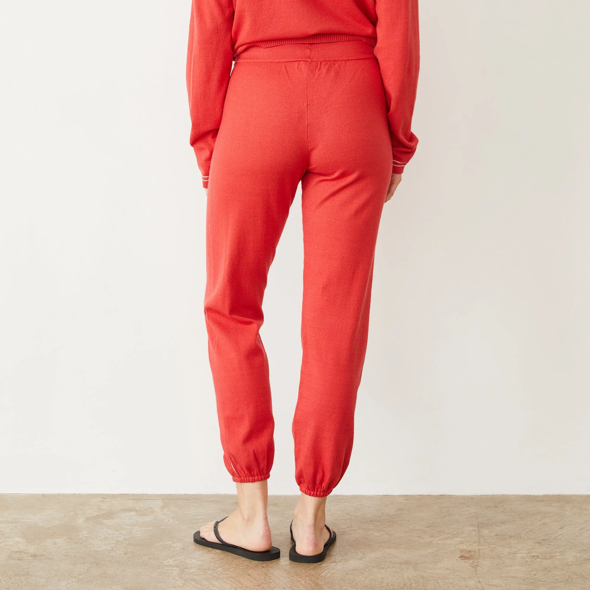 Comfy Fit RibbedHemline Light Soft Knit Contrast Stitch Vintage Sweat