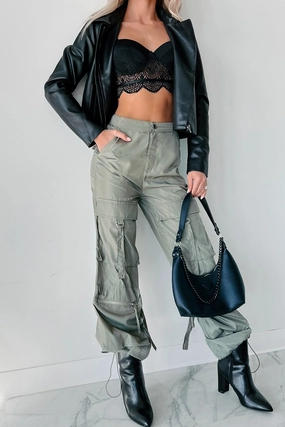 ReinforcedStitching Chill Comfort Wear You've Heard About Me Cargo Utility Pants (Olive)