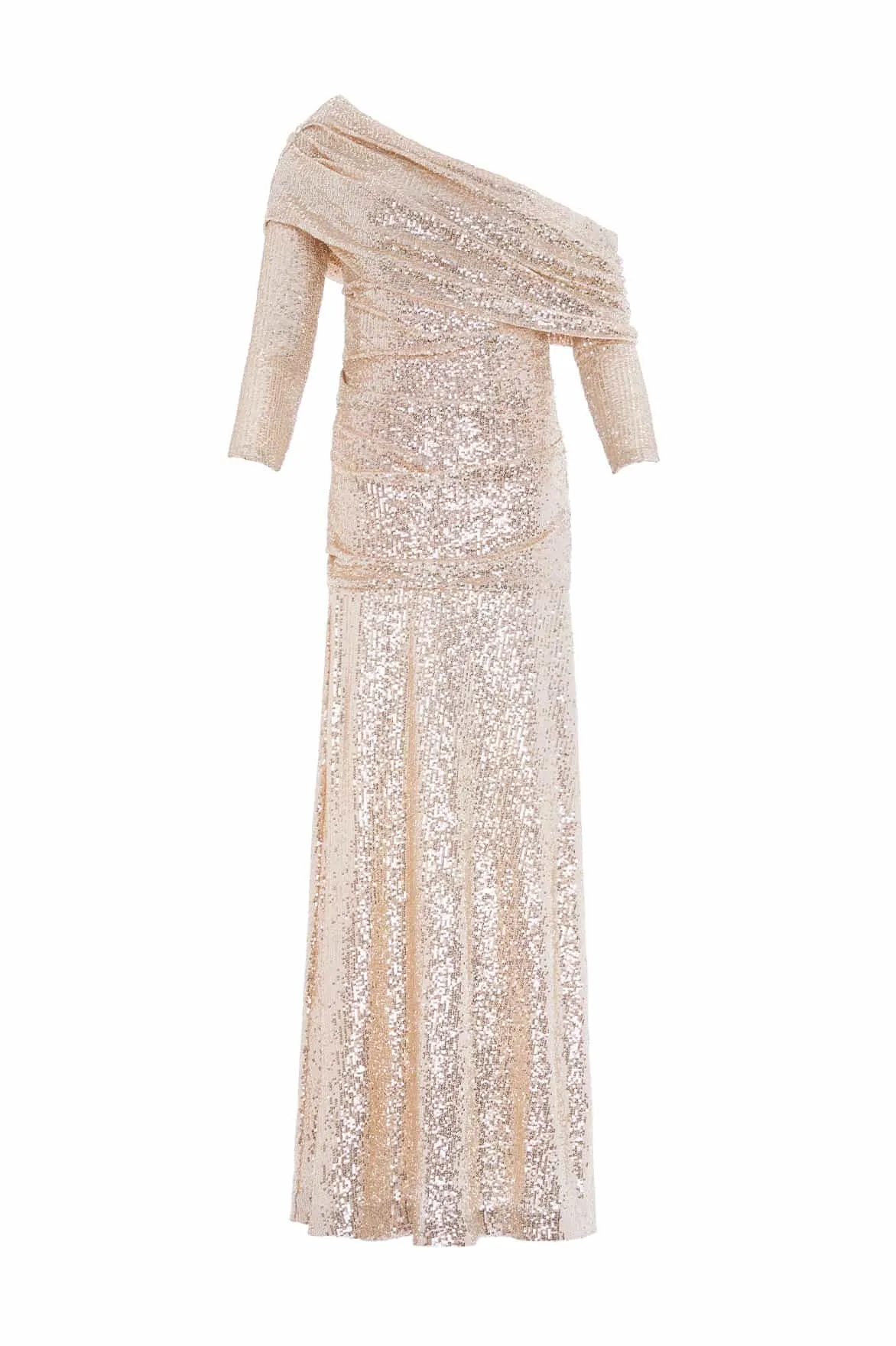 Relax Feel Decorative-Design Nova One-Shoulder Ankle Gown