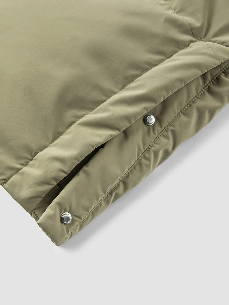Unisex long thick down jacket