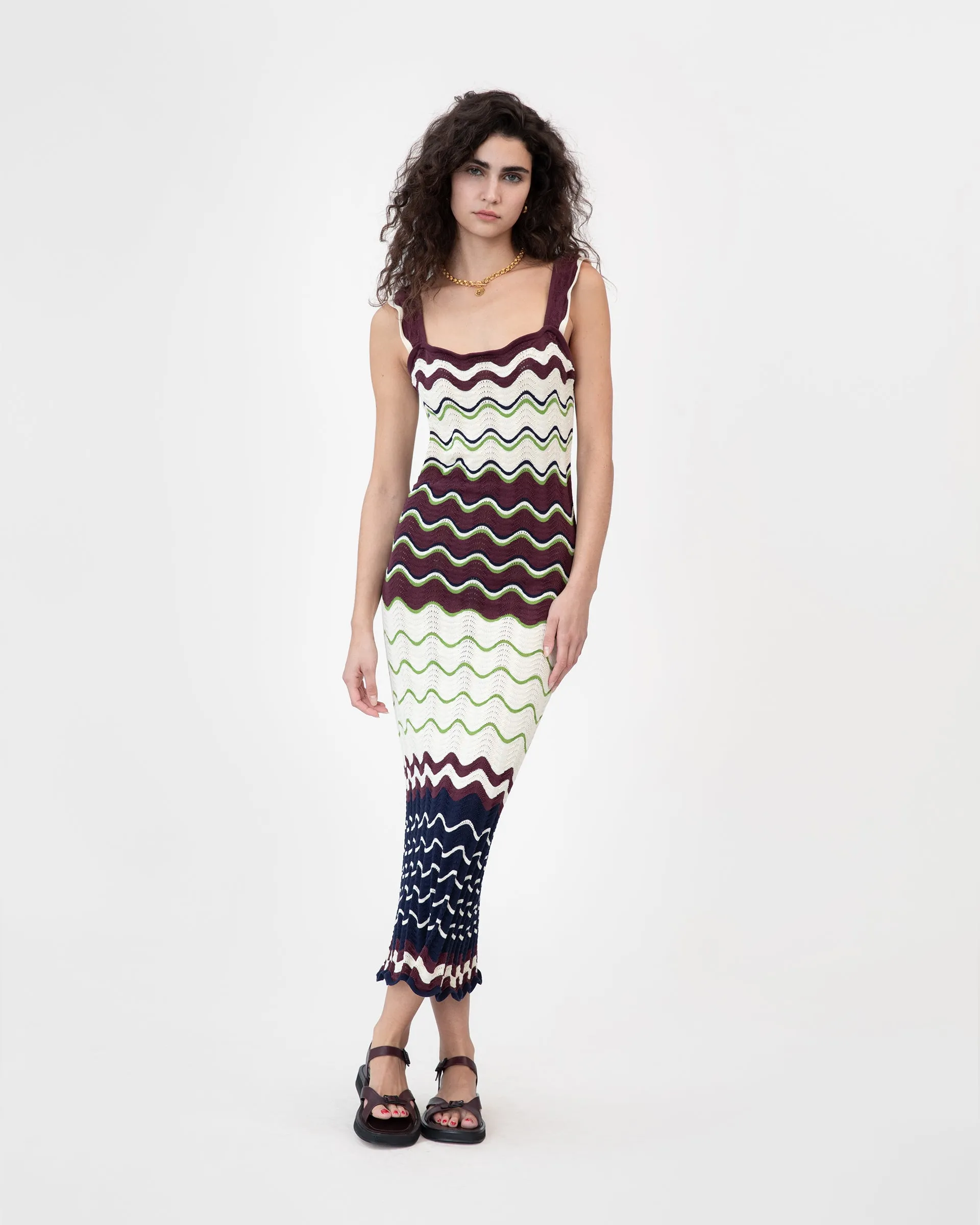 Leigh Dress Zipper-Front