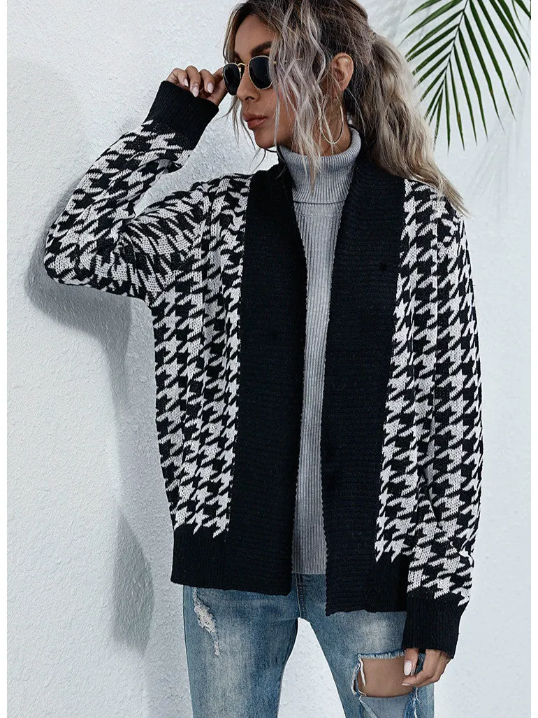 V-neck Knitted Cardigan