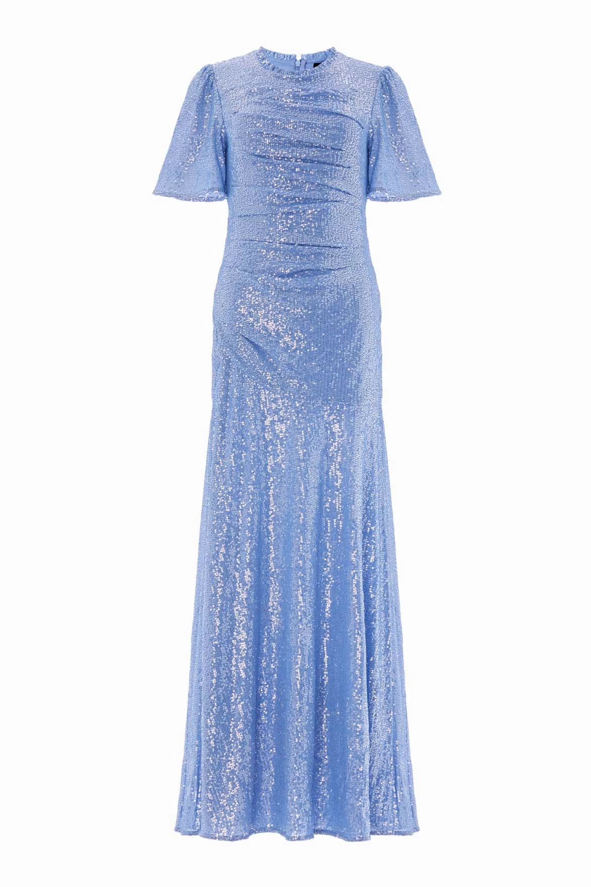 Valentina Round Neck Gown Trendy Silhouette