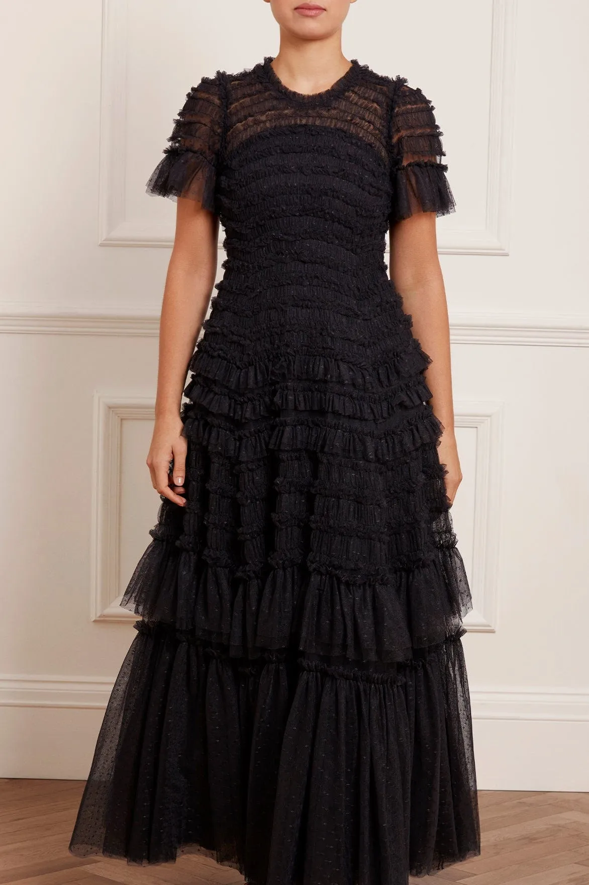 Valentine Ruffle Gown Smart Detail