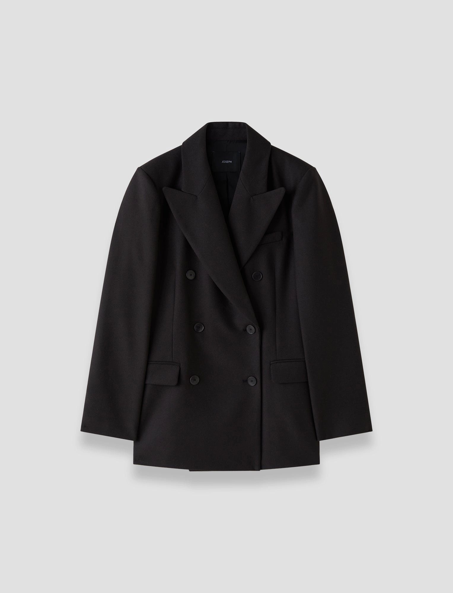 Software Belted Valery Flannel Wool Jacket