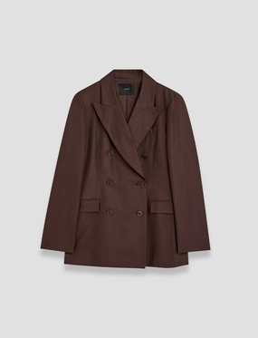 Valery Soft Cotton Silk Jacket Mirror Clean Silhouette