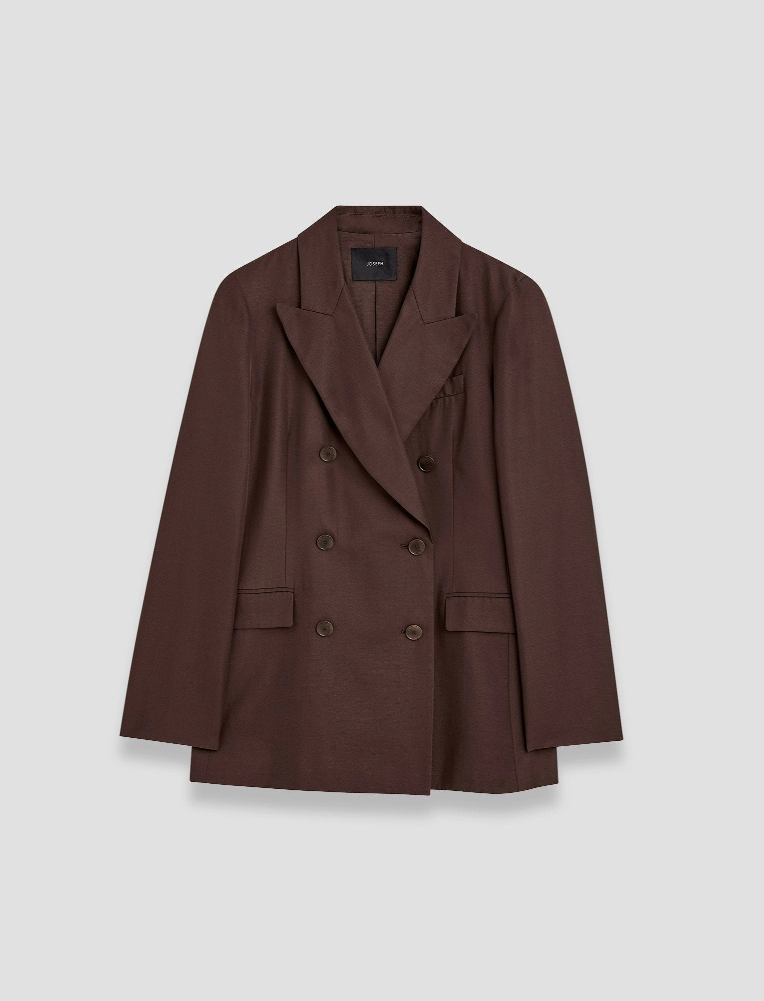 Valery Soft Cotton Silk Jacket Mirror Clean Silhouette
