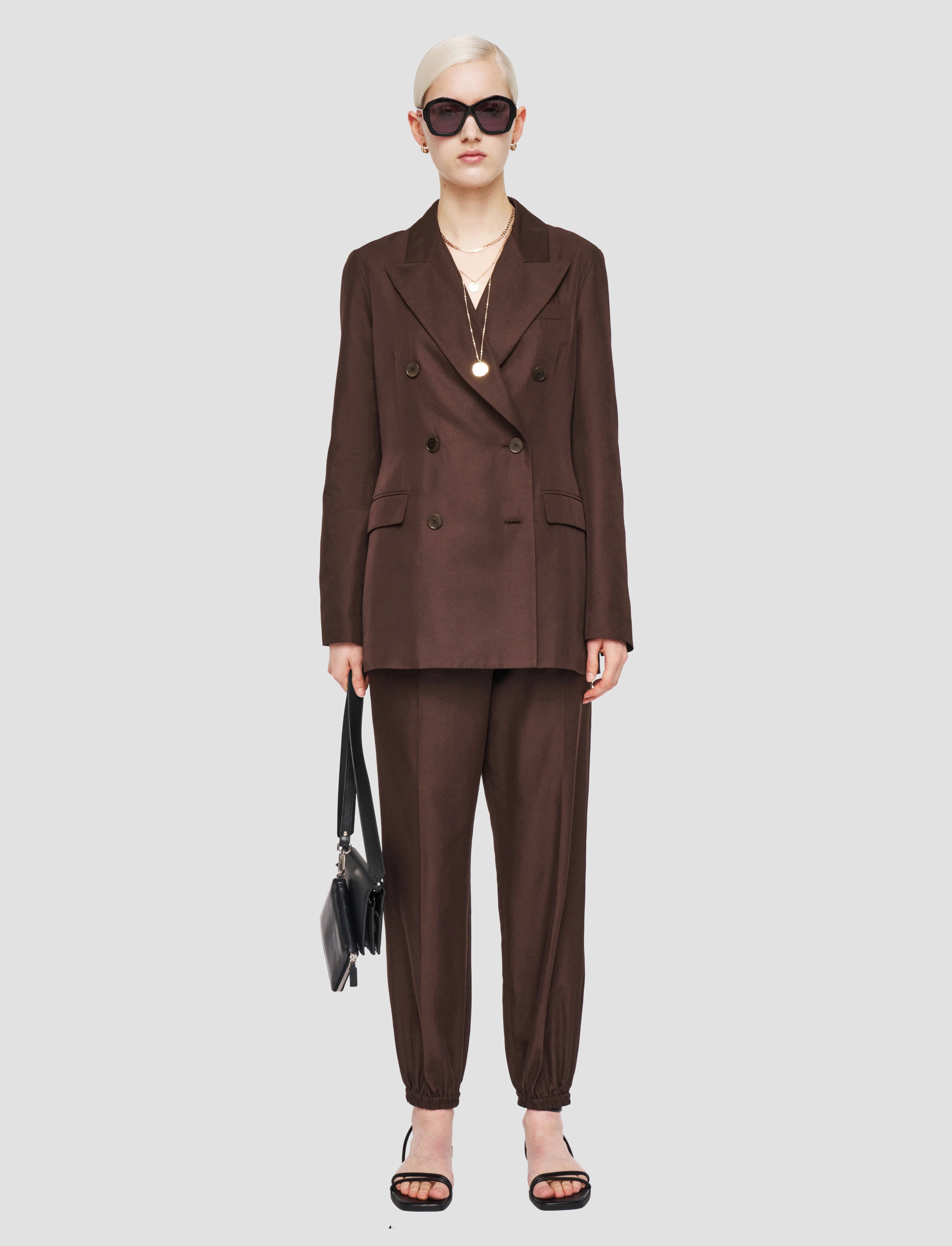 Valery Soft Cotton Silk Jacket Temperature Adaptive Fabric