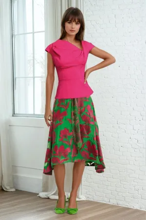 Vanderbilt Midi Skirt - Camellia Bloom Everyday Line