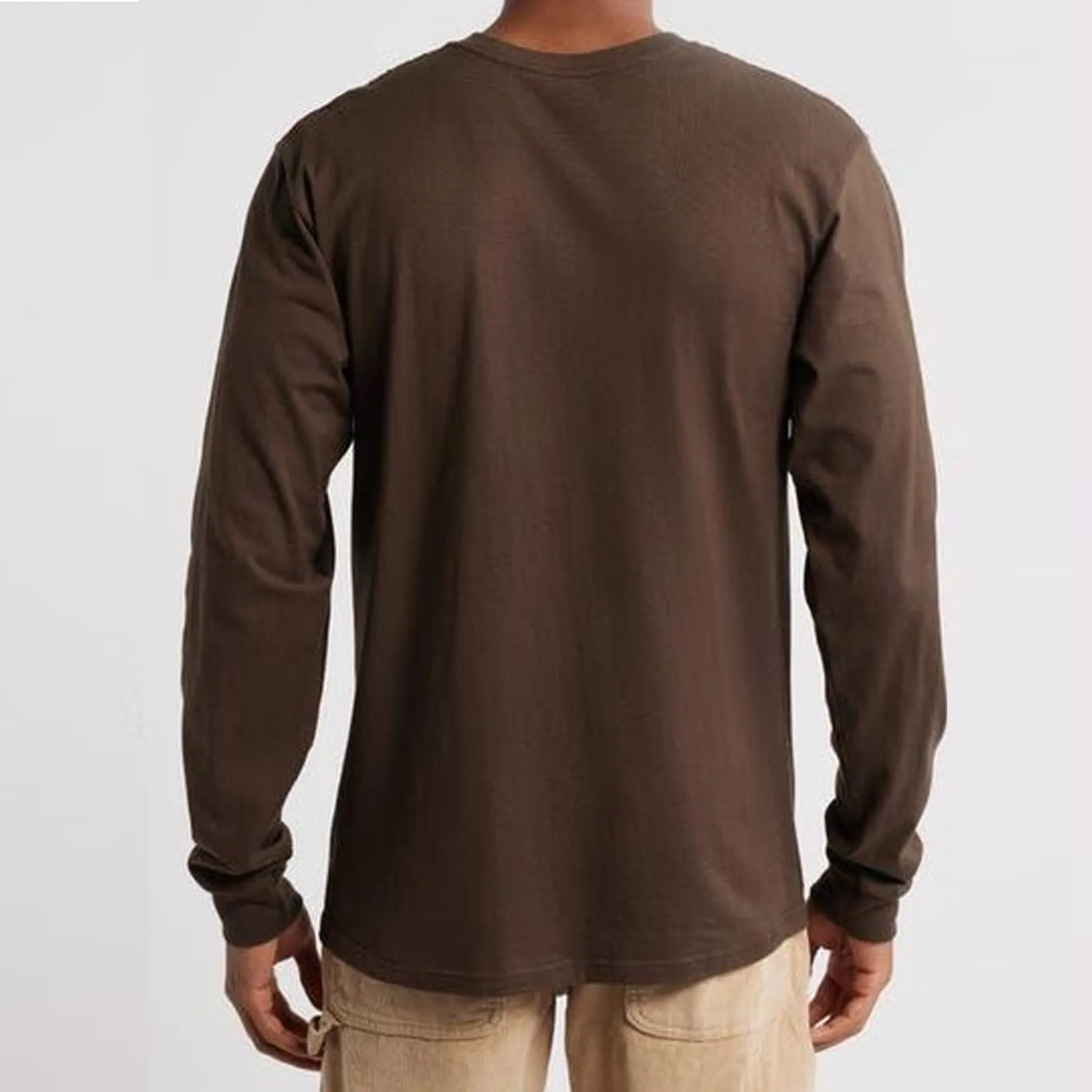 Vans Natural Thoughts Men's L/S Shirt - Turkish Coffee