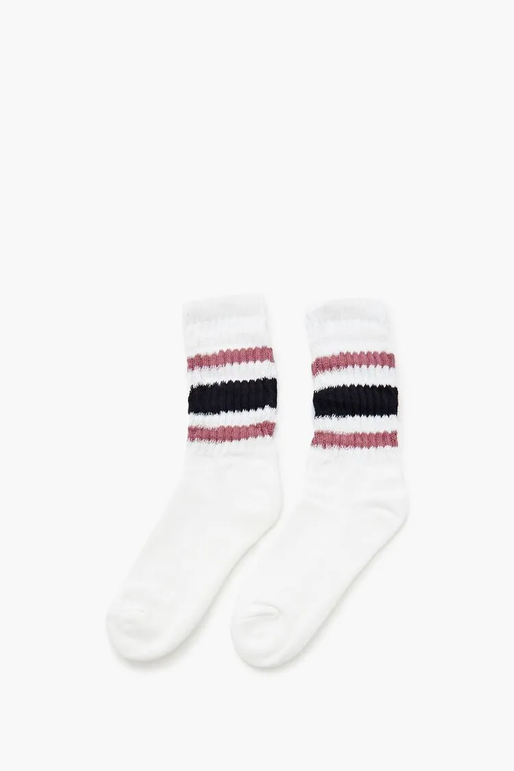 Varsity-Striped Crew Socks