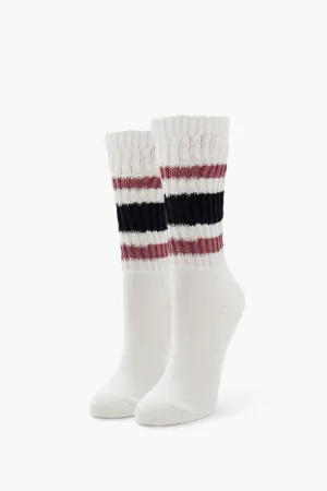 Varsity-Striped Crew Socks