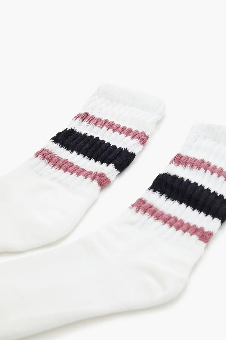Varsity-Striped Crew Socks