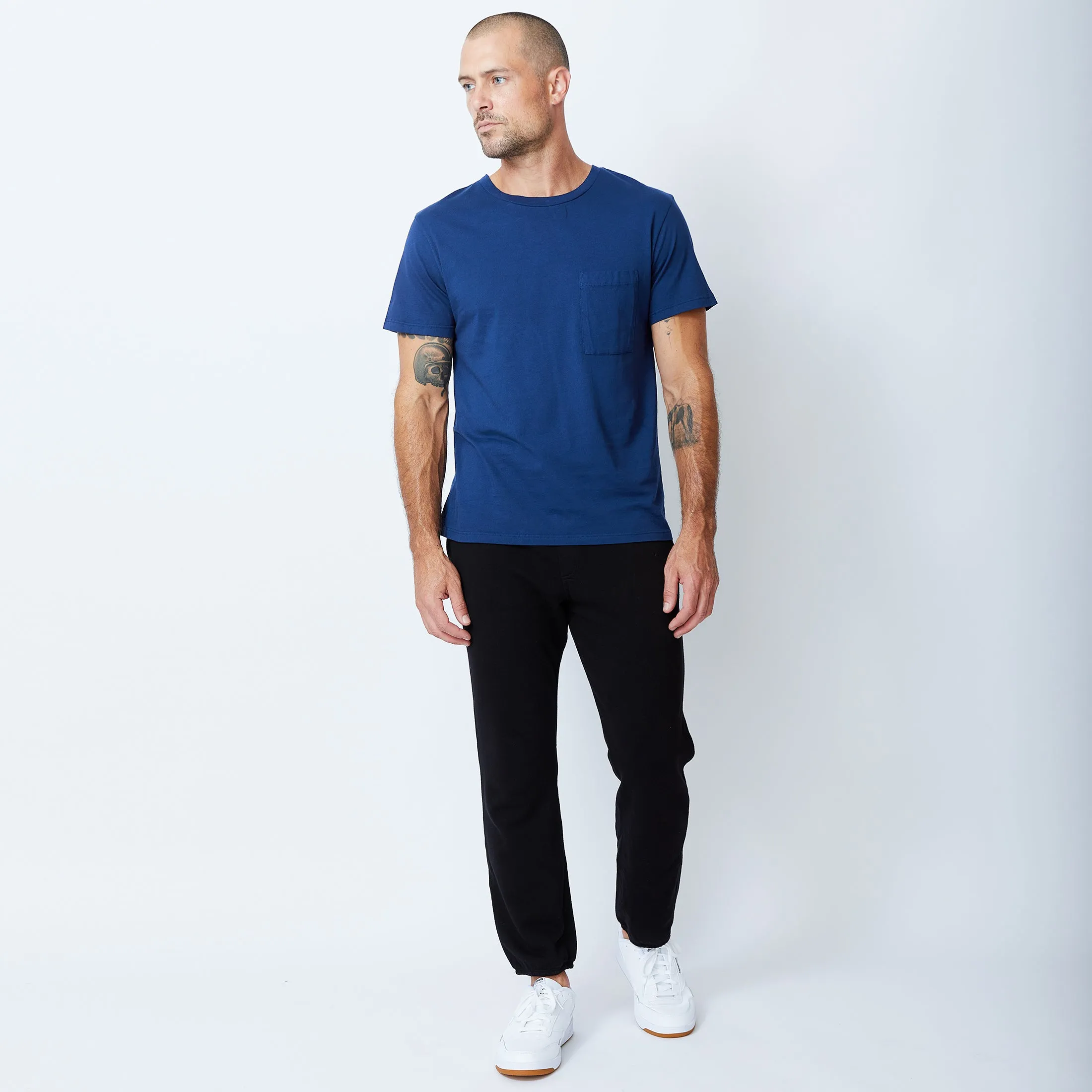 Hidden Zipper Pocket Relaxed Pocket Crew