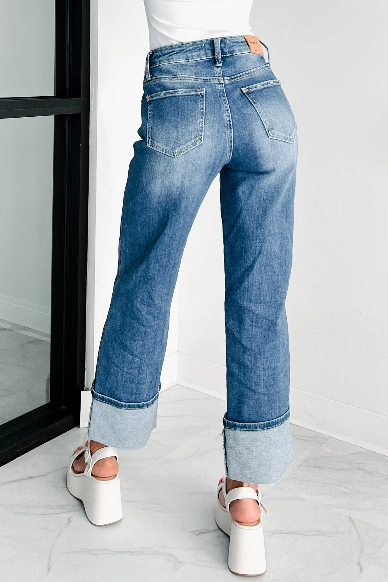 Anti Static Lining Lovett Special A High Rise Dad Jeans With Cuff (Medium)