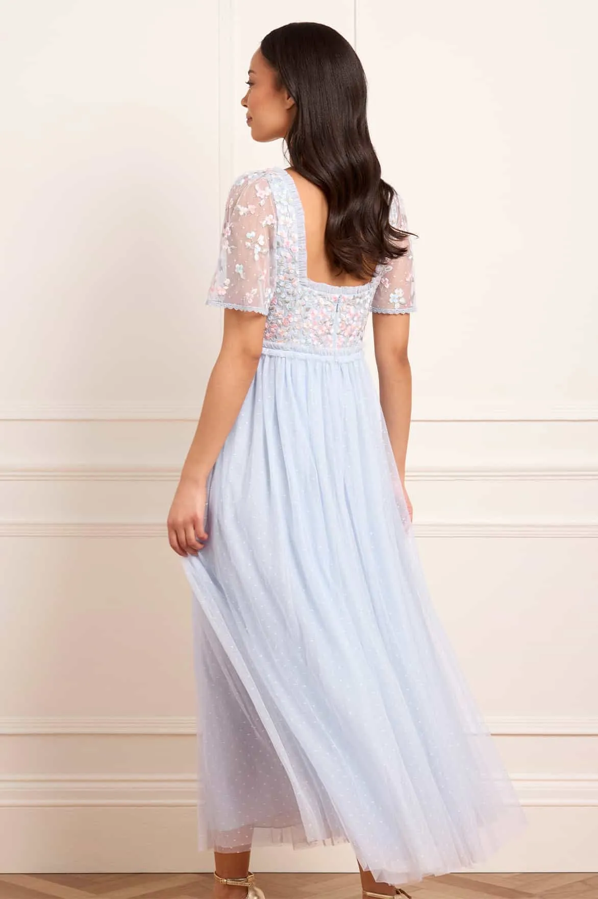 Versailles Ditsy Bodice Ankle Gown Light and Comfortable Wear Special-Edition
