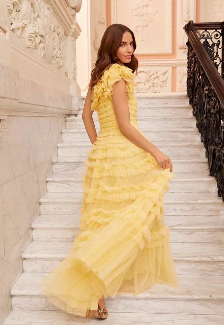 Lisette Ruffle One-Shoulder Gown Linen Love Versatile Comfort