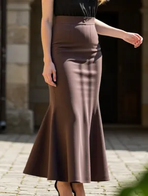 AntiPillingFabric All Season Wear Versatile new fishtail skirt