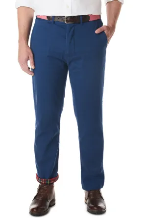 Flannel Lined Nantucket Navy Harbor Pant With Royal Stewart Tartan Move Friendly