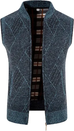 Vest For Men And Winter Fashion Casual Zipper Collar Pocket Hooded Sleeveless Cotton Padded Jacket Vest Top Mens