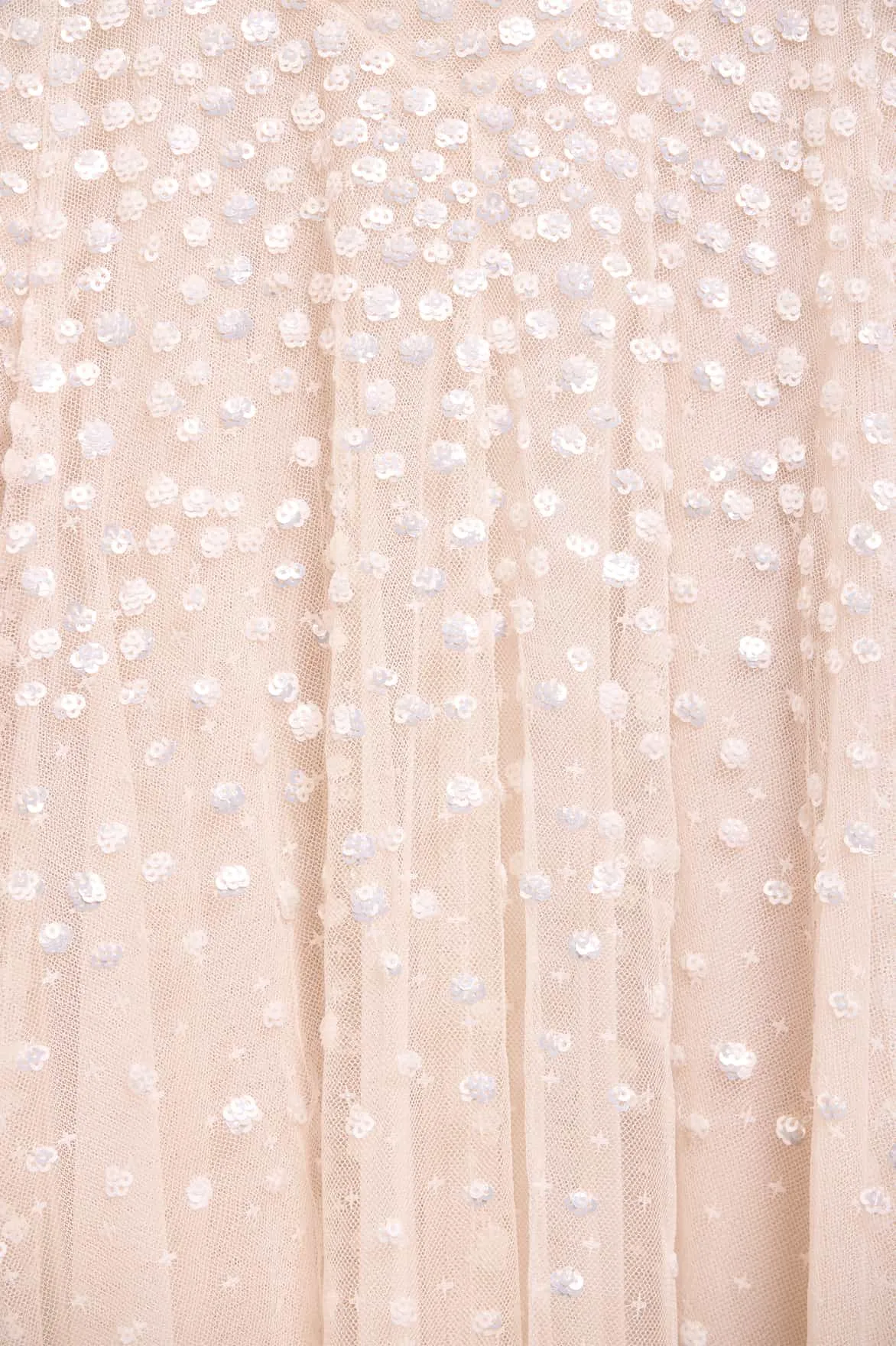 Wrap Glow Polite Vibe Dappled Sequin Cape Ankle Gown