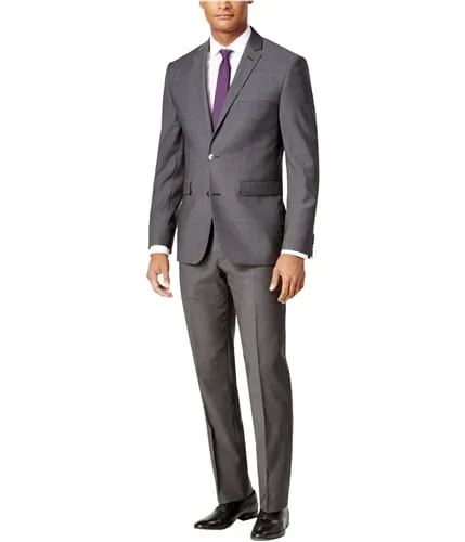 Vince Camuto Mens Slim Fit Wool Two Button Formal Suit