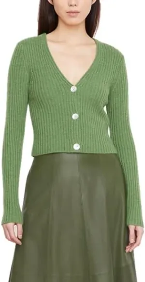 Vince Women's Ribbed Button Front Cardigan