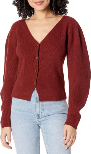 Vince Women's Ribbed Open Neck Cardigan