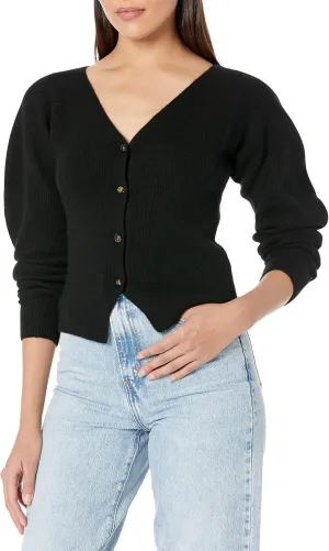 Vince Women's Ribbed Open Neck Cardigan