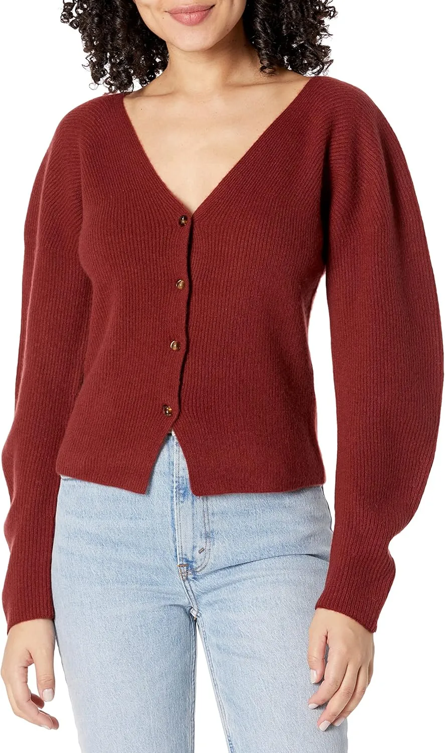 Vince Women's Ribbed Open Neck Cardigan