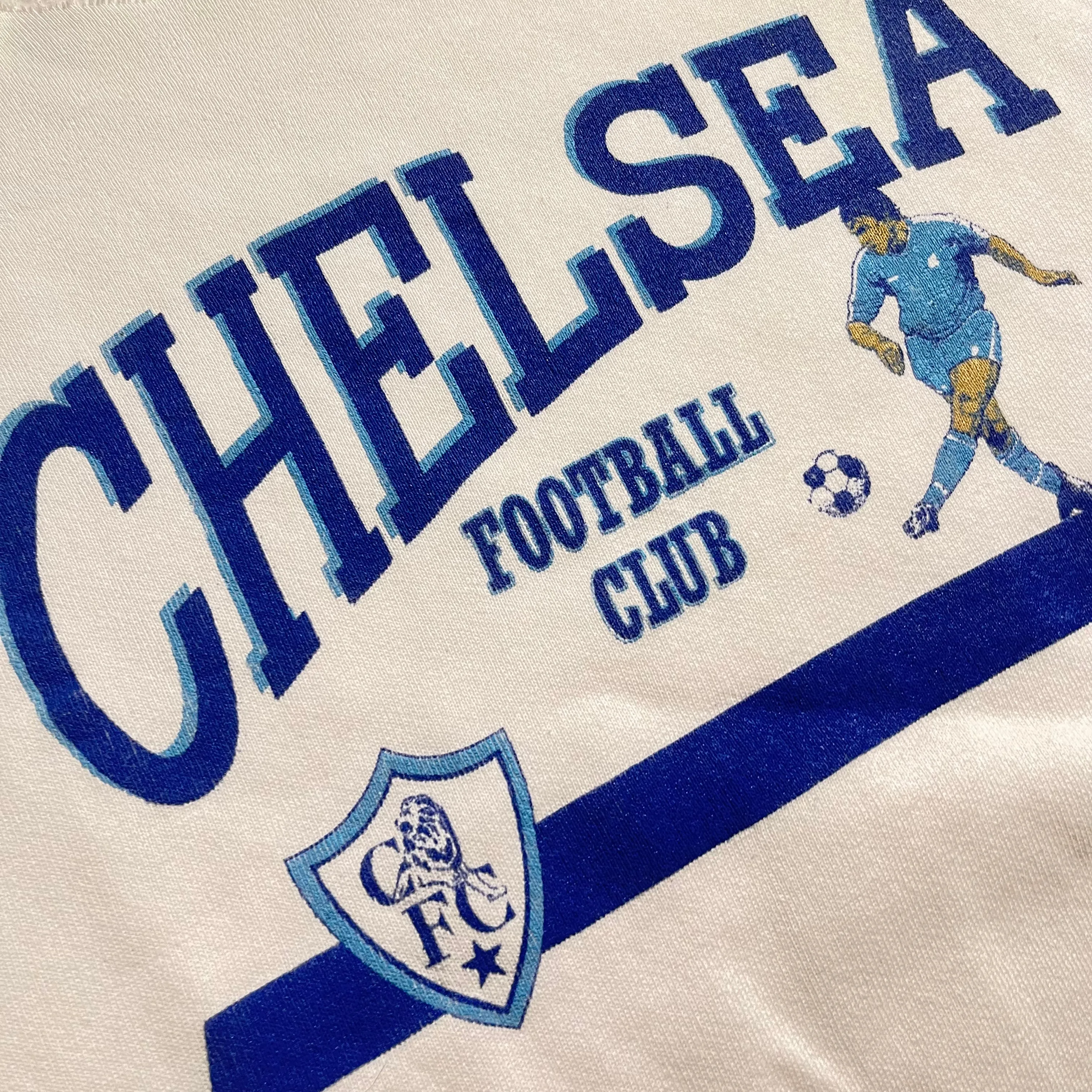 Vintage Chelsea Football Club Cut Raglan Sweatshirt