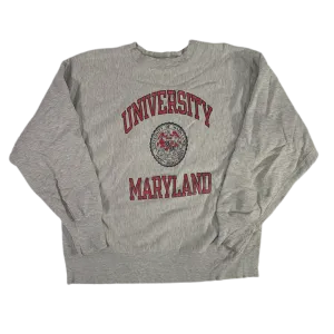 Vintage University Of Maryland "Terps" Champion Reverse Weave Crewneck Sweatshirt