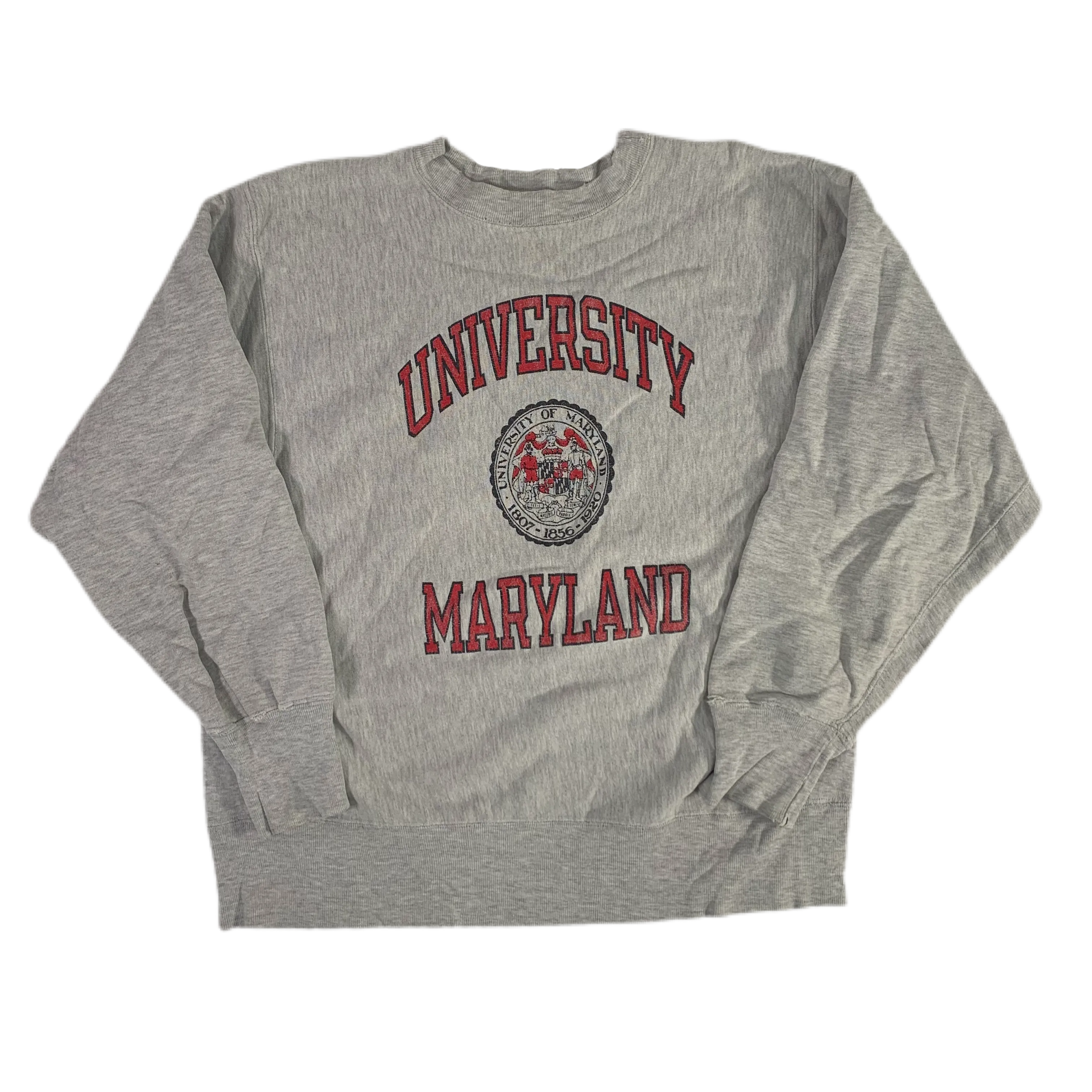 Vintage University Of Maryland "Terps" Champion Reverse Weave Crewneck Sweatshirt
