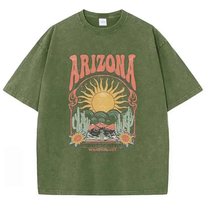 Vintage Wash Arizona Graphic T-Shirts