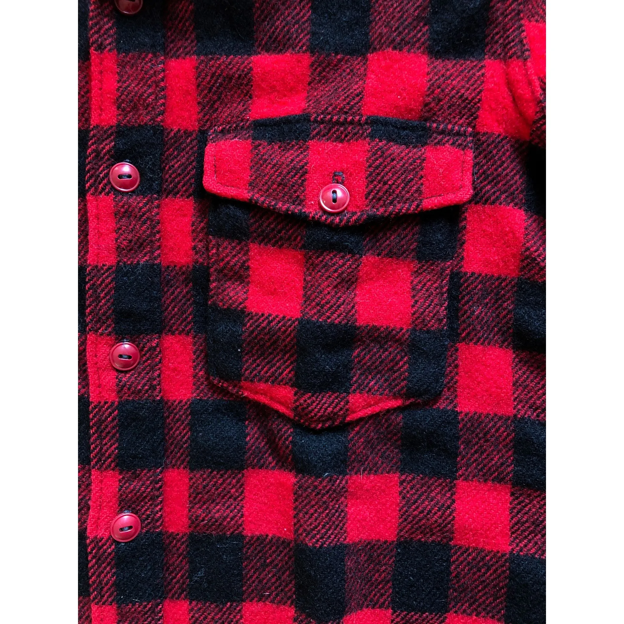 Vintage Woolrich Red Buffalo Plaid Over Shirt
