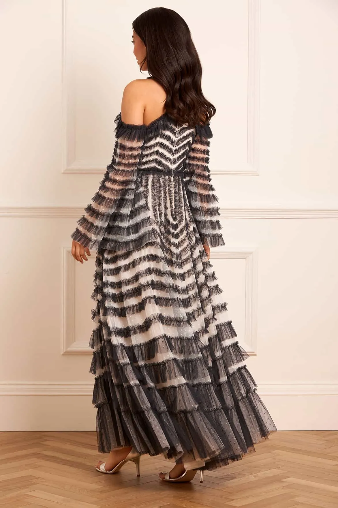 La Vie En Rose Off-Shoulder Gown Office Cool
