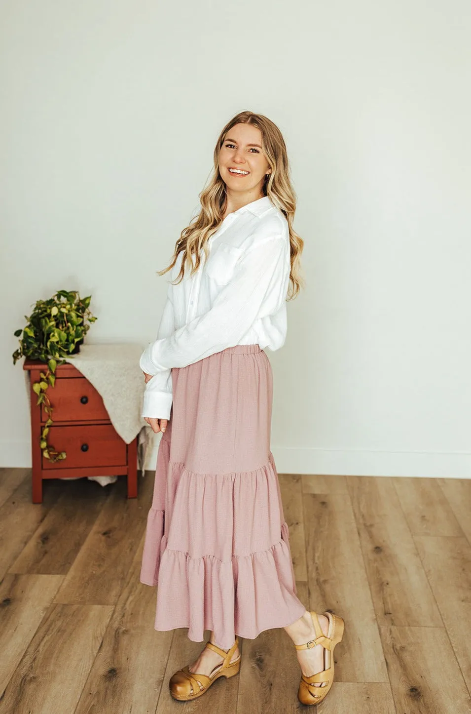 Virginia Ruffle Skirt Ruching Details