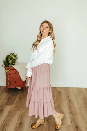 Virginia Ruffle Skirt Ruching Details