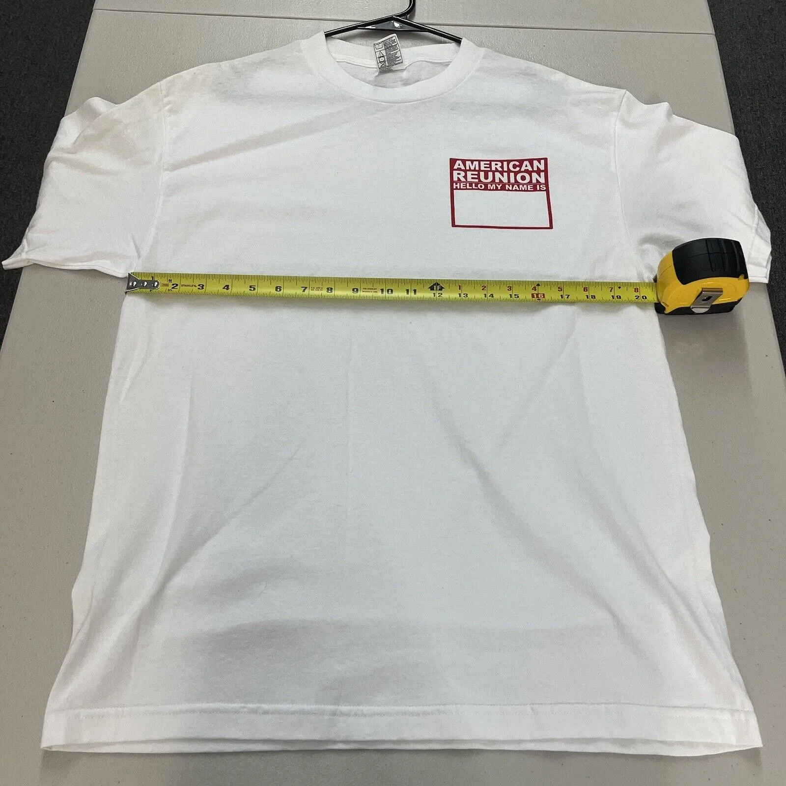Vtg 2000s American Reunion Movie Tshirt Hello My Name Is Sz L