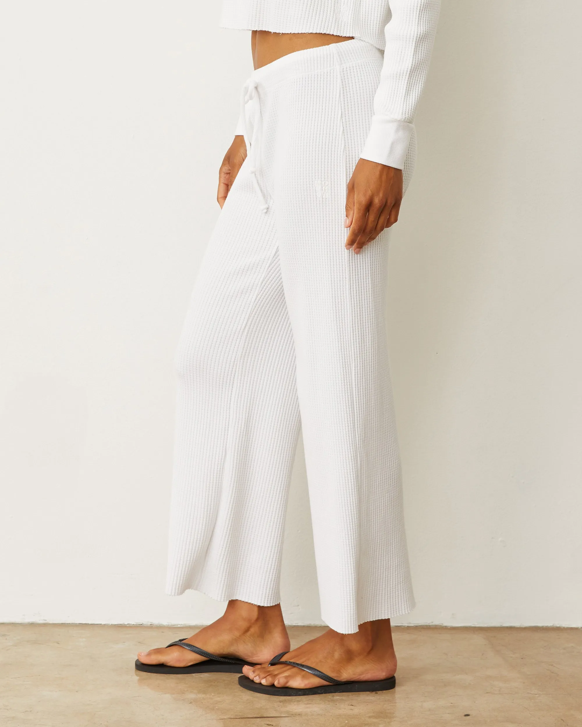 Classic Comfort Waffle Crop Lounge Sweat
